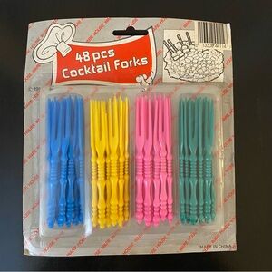 Vintage‎ 48 Piece Set of Cocktail Forks Unused in Original Packaging